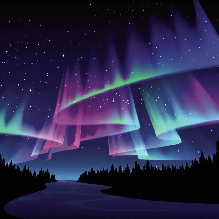 Framed Print : Print. Northern Lights