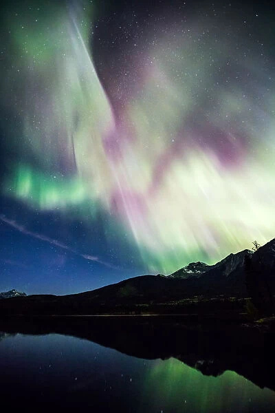 Northern lights, Jasper National Park, Canada
