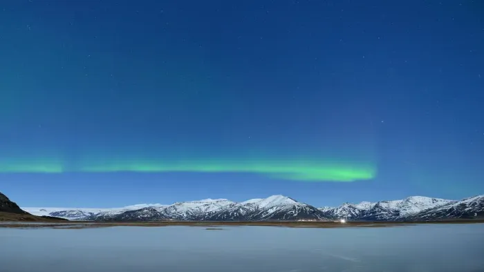 Framed Print : Northern Lights over the mountains Framed Print : Northern Lights over the mountains