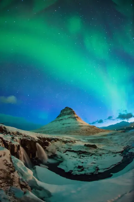 Framed Print : Northern Lights at Mt. Kirkjufell Framed Print : Northern Lights at Mt. Kirkjufell