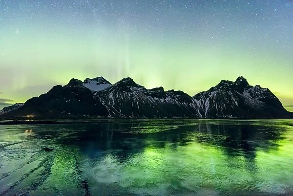 Northern Lights in Stokksnes, Iceland