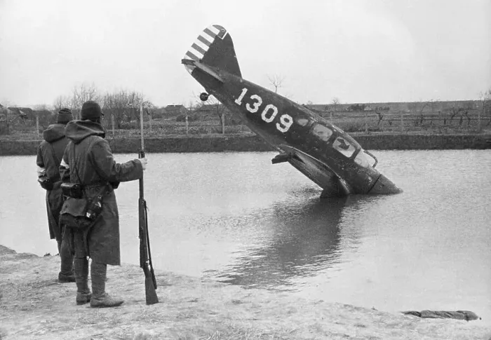 Framed Print : Northrop Bomber Shot Down in Lake Framed Print : Northrop Bomber Shot Down in Lake