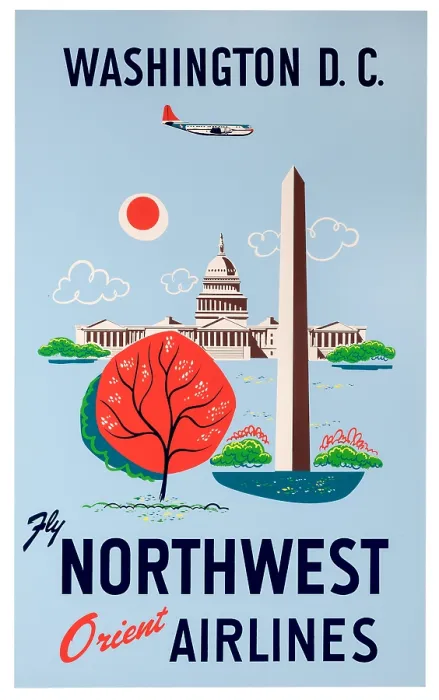 Framed Print : Northwest Air Washington Poster Framed Print : Northwest Air Washington Poster
