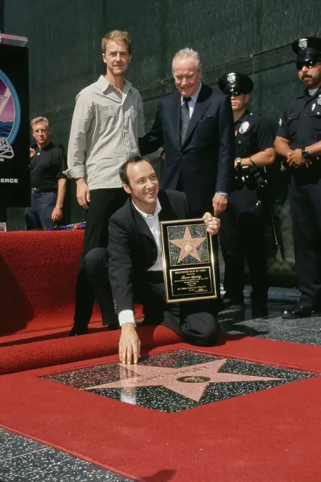 Framed Print : Norton, Spacey And Lemmon During Kevin Spacey's Walk Of Fame Framed Print : Norton, Spacey And Lemmon During Kevin Spacey's Walk Of Fame