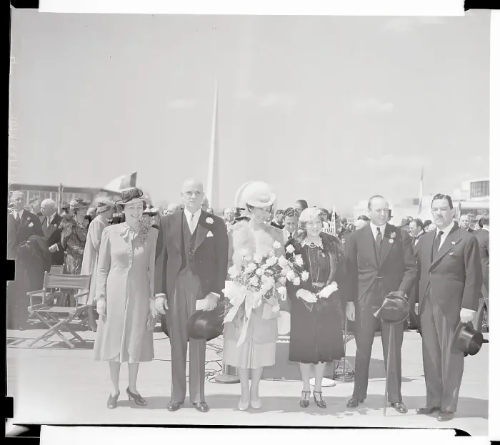 Framed Print : Norwegian Royal Family in America Framed Print : Norwegian Royal Family in America