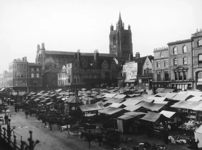 Framed Print : Norwich Market Framed Print : Norwich Market