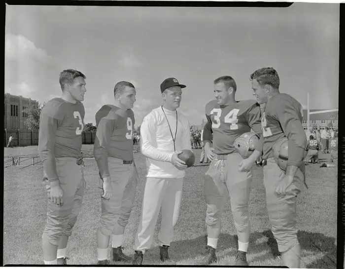 Framed Print : Notre Dame Football Team