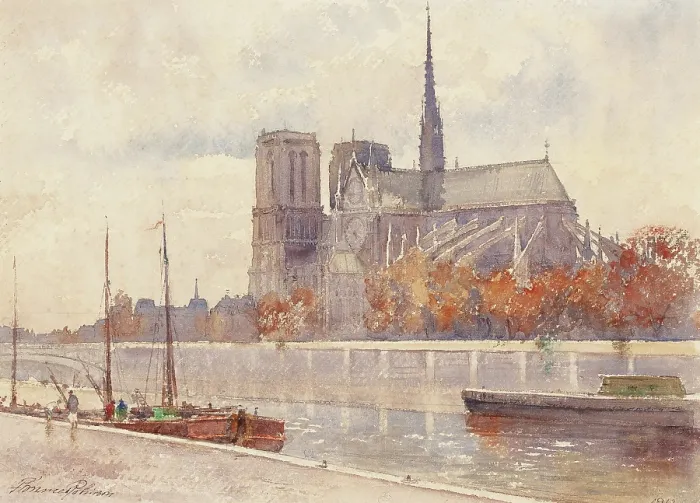 Framed Print : Notre Dame, Paris, 1912 Framed Print : Notre Dame, Paris, 1912