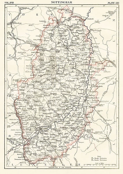 Nottingham map 1884