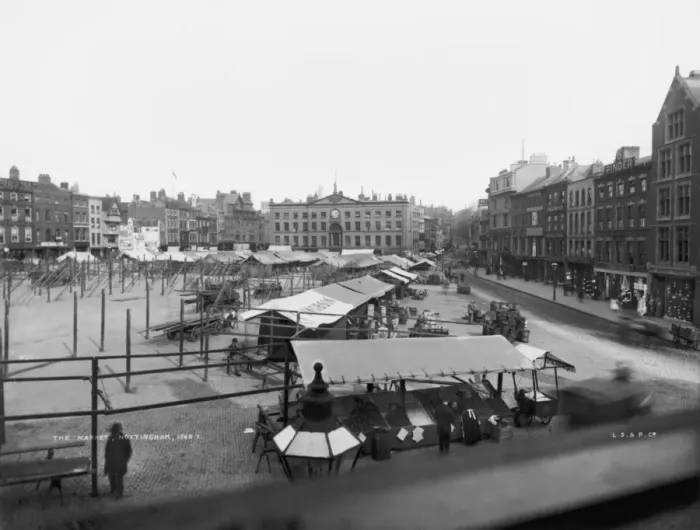 Framed Print : Nottingham Market