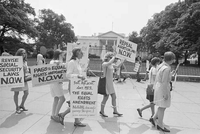 Framed Print : N.O.W. Members Picket the White House Framed Print : N.O.W. Members Picket the White House