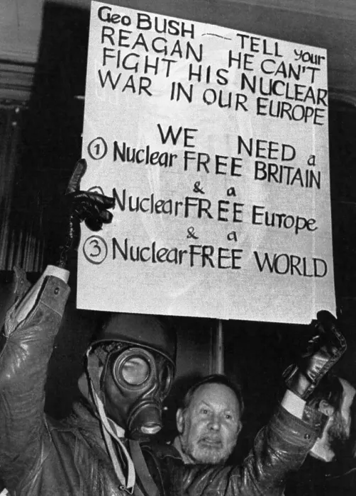 Framed Print : Nuclear Disarmament Demonstration Framed Print : Nuclear Disarmament Demonstration