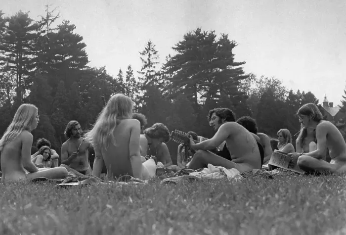 Framed Print : Nude Be-In At Vassar Framed Print : Nude Be-In At Vassar
