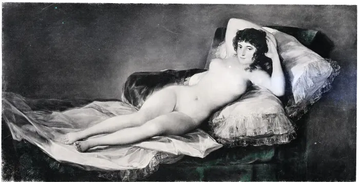 Framed Print : Nude Maja by Francisco de Goya Framed Print : Nude Maja by Francisco de Goya