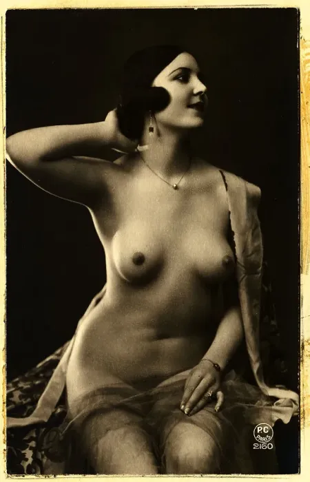 Framed Print : Nude Young Woman Posing in Draped Material Framed Print : Nude Young Woman Posing in Draped Material