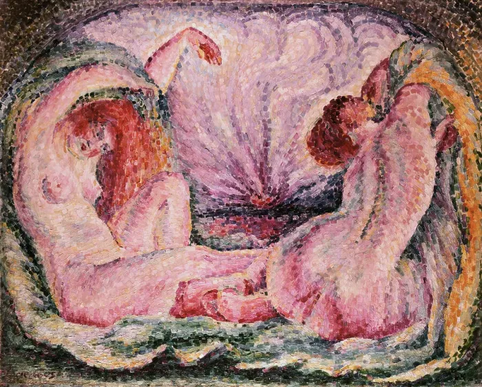 Framed Print : Two Nudes in a Landscape Framed Print : Two Nudes in a Landscape
