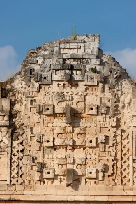 Framed Print : Detail of Nunnery Quadrangle building, Uxmal, Mexico Framed Print : Detail of Nunnery Quadrangle building, Uxmal, Mexico