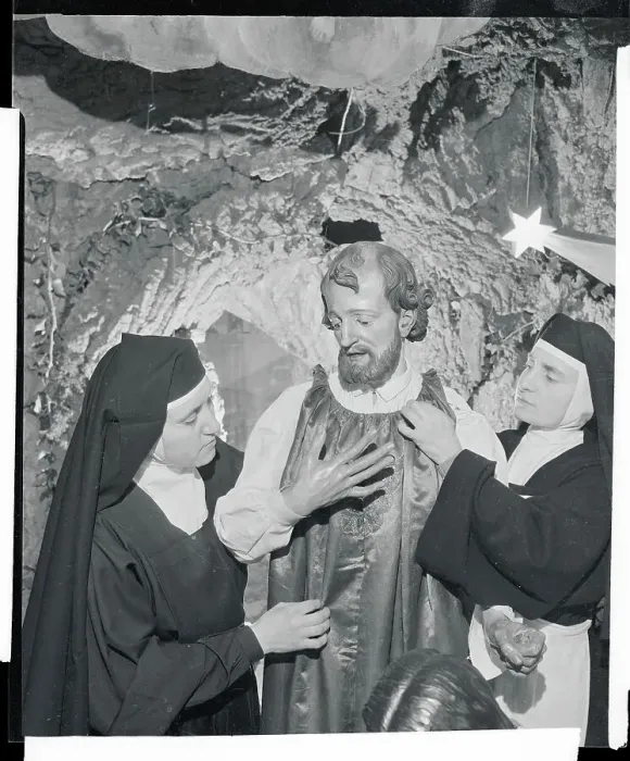 Framed Print : Nuns Dressing St. Joseph Framed Print : Nuns Dressing St. Joseph