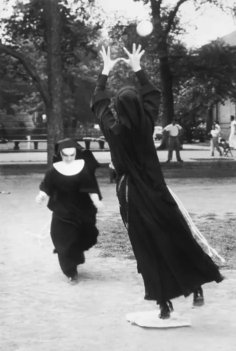 Framed Print : Nuns Playing Softball Framed Print : Nuns Playing Softball