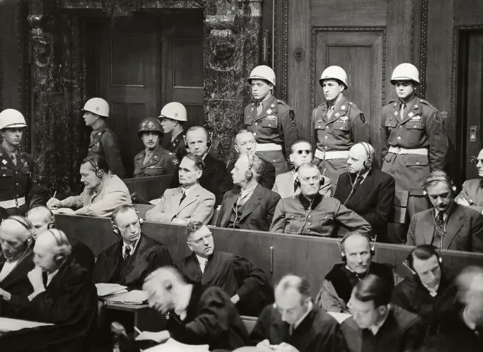 Framed Print : Nuremberg Trials Under Way Framed Print : Nuremberg Trials Under Way