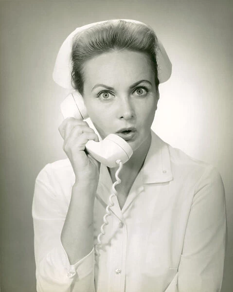 Nurse on telephone