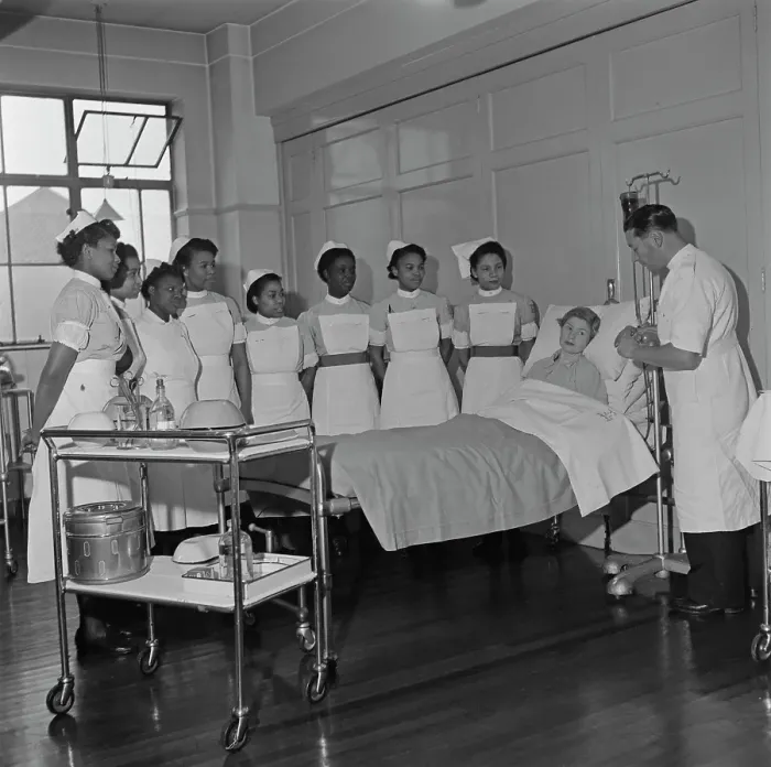 Framed Print : Nurse Training, 1954 Framed Print : Nurse Training, 1954