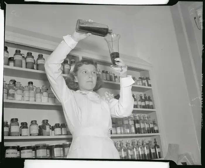 Framed Print : Nurse Working in Pharmaceutical Laboratory Framed Print : Nurse Working in Pharmaceutical Laboratory