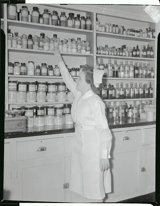 Framed Print : Nurse Working in Pharmaceutical Laboratory Framed Print : Nurse Working in Pharmaceutical Laboratory