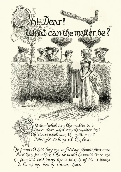 Framed Print : Nursery rhyme Oh Dear! What Can the Matter Be? Framed Print : Nursery rhyme Oh Dear! What Can the Matter Be?