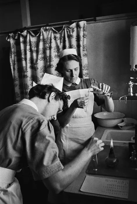Framed Print : Two Nurses, 1954 Framed Print : Two Nurses, 1954