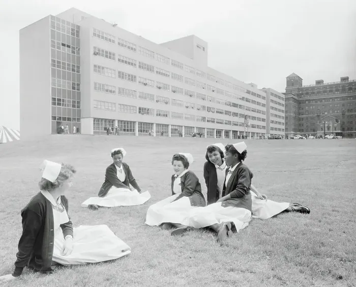 Framed Print : Nurses Lounging on a Lawn Framed Print : Nurses Lounging on a Lawn