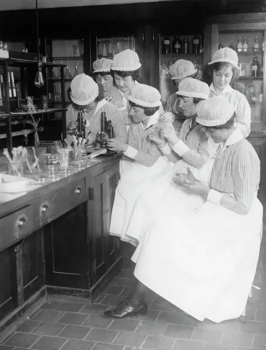 Framed Print : Nurses Studying Framed Print : Nurses Studying