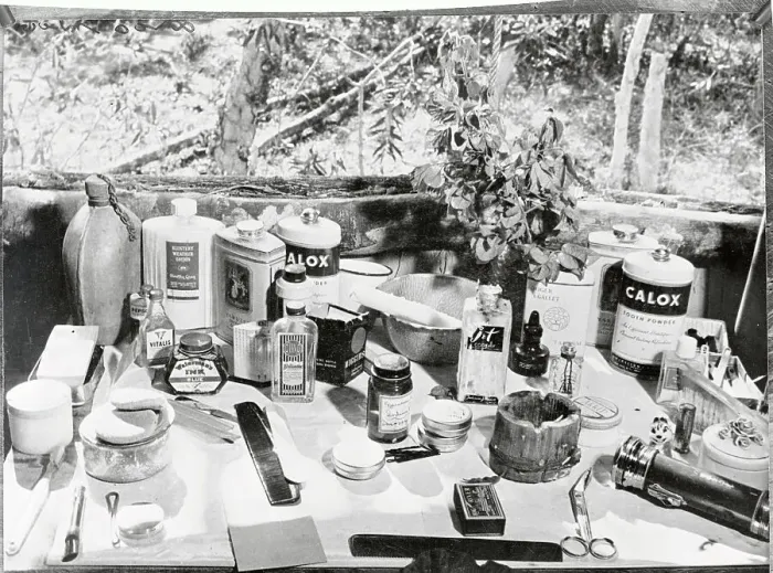 Framed Print : Nurse's Tent Dressing Table Framed Print : Nurse's Tent Dressing Table