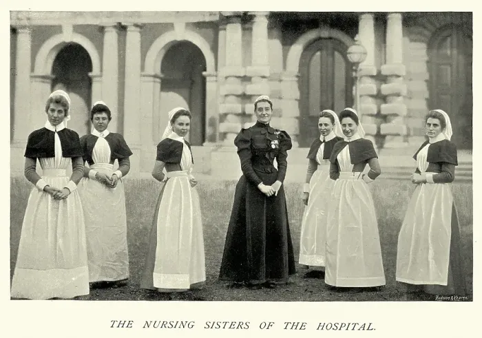 Framed Print : Nursing sisters, Nurses, Royal Victoria Hospital or Netley Hospital, Nurse, Victorian Healthcare, 1890s, 19th Century Framed Print : Nursing sisters, Nurses, Royal Victoria Hospital or Netley Hospital, Nurse, Victorian Healthcare, 1890s, 19th Century
