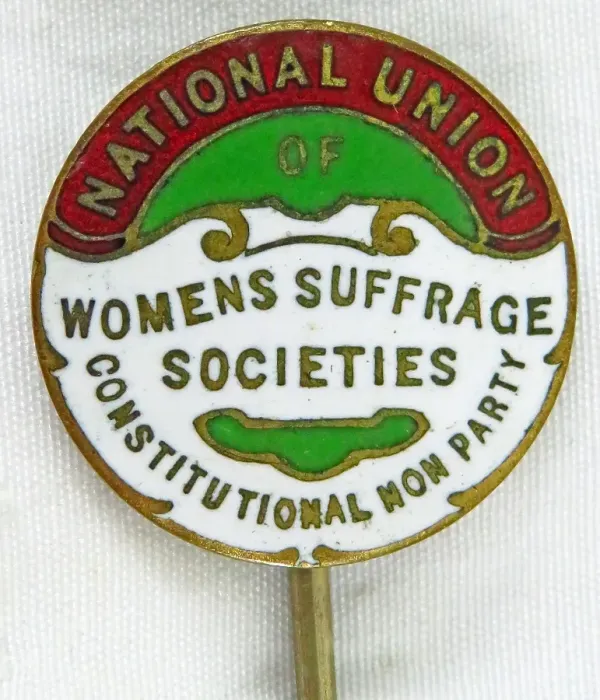 Framed Print : NUWSS Suffrage Pin