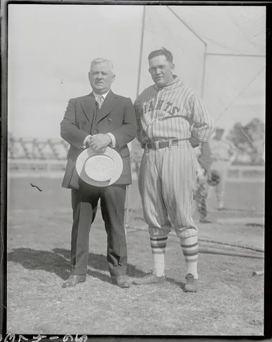 Framed Print : NY Giants Rogers Hornsby with Manager John McGraw Framed Print : NY Giants Rogers Hornsby with Manager John McGraw
