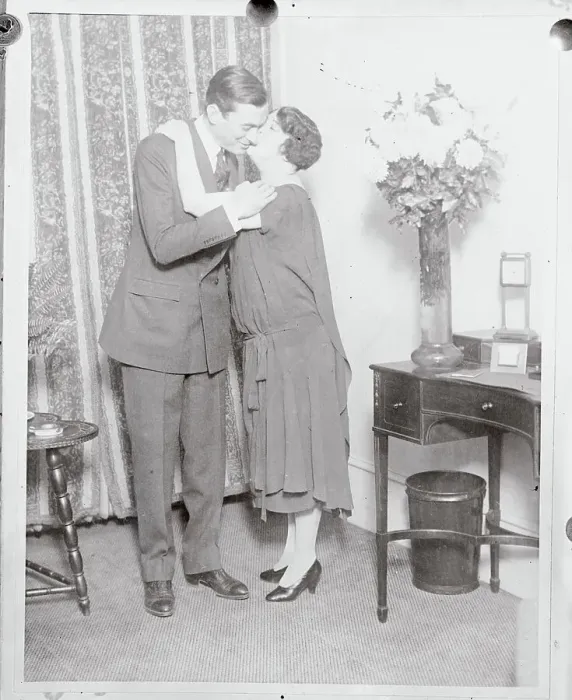 Framed Print : NYC Mayor Jimmy Walker Kissing Wife Framed Print : NYC Mayor Jimmy Walker Kissing Wife