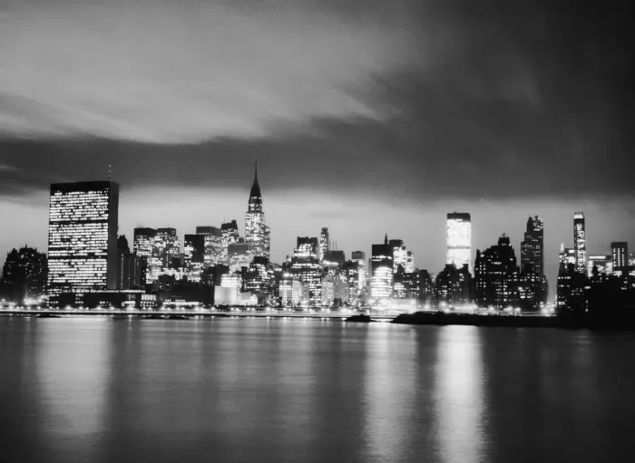 Framed Print : NYC skyline at night Framed Print : NYC skyline at night