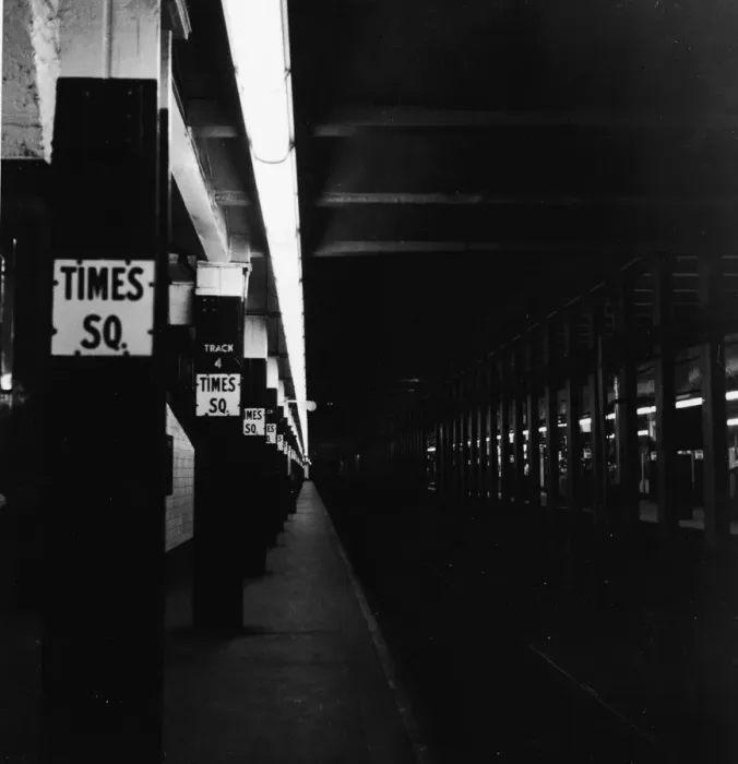 Framed Print : NYC Subway Platform Framed Print : NYC Subway Platform