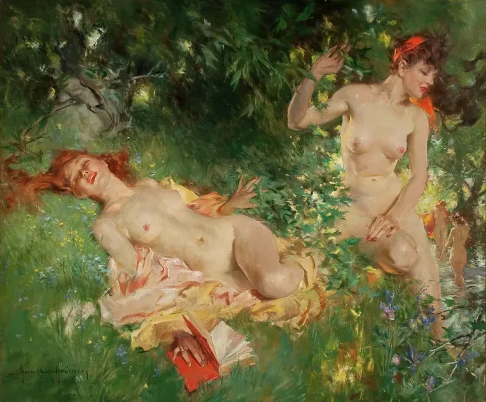 Framed Print : Nymphs In Summer Framed Print : Nymphs In Summer