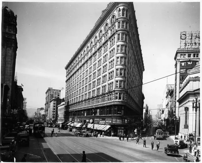 Framed Print : O Farrell Street In San Francisco, California