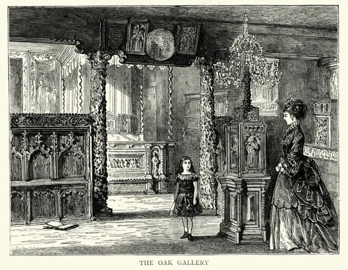 Framed Print : Oak Gallery at Hauteville House St. Peter Port in Guernsey Framed Print : Oak Gallery at Hauteville House St. Peter Port in Guernsey