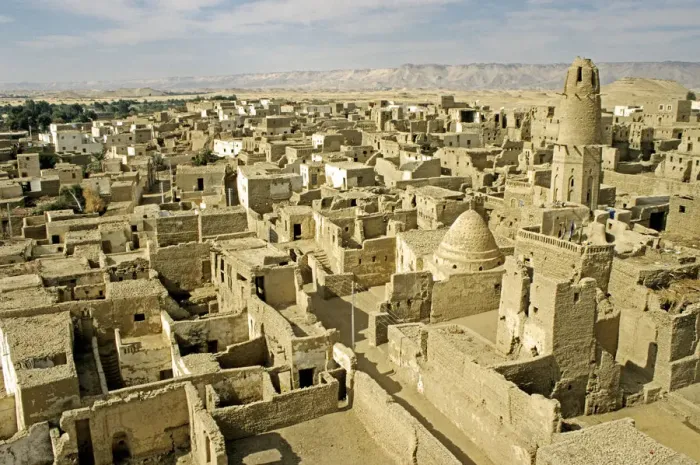 Framed Print : Oasis Dachla UNESCO protected old town El Kasr Egypt Framed Print : Oasis Dachla UNESCO protected old town El Kasr Egypt