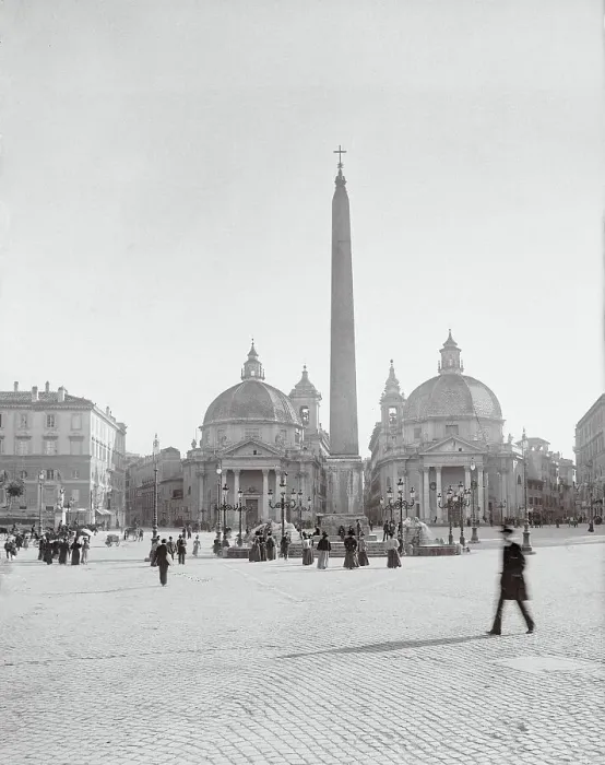 Framed Print : Obelisk and Church at Piazza Del Popolo Framed Print : Obelisk and Church at Piazza Del Popolo