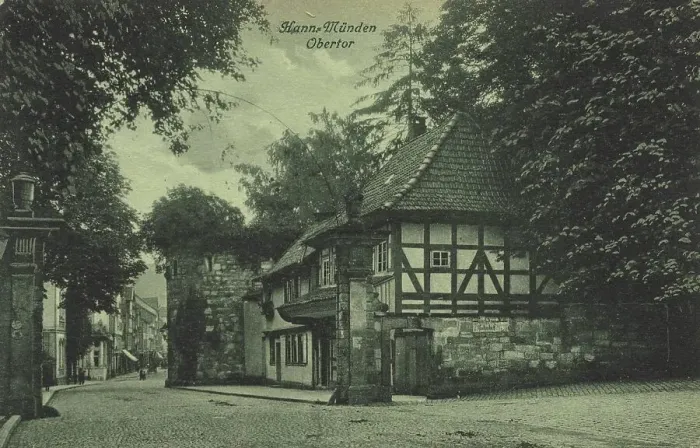 Framed Print : Oberes Tor in Hannoversch Muenden, Hann. Muenden, Lower Saxony, Germany, postcard with text, view around ca 1910, historical, digital reproduction of a historical postcard, public domain, from that time, exact date unknown Framed Print : Oberes Tor in Hannoversch Muenden, Hann. Muenden, Lower Saxony, Germany, postcard with text, view around ca 1910, historical, digital reproduction of a historical postcard, public domain, from that time, exact date unknown
