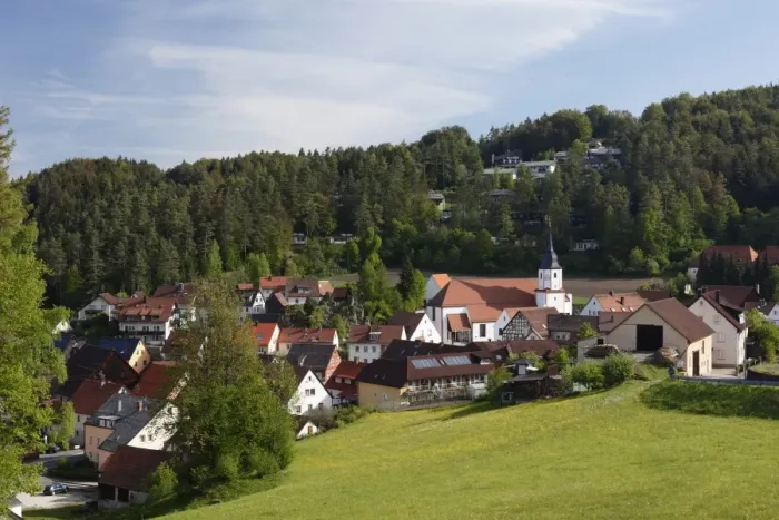 Framed Print : Obertrubach, Trubachtal valley, Little Switzerland, Upper Franconia, Franconia, Bavaria, Germany, Europe, PublicGround Framed Print : Obertrubach, Trubachtal valley, Little Switzerland, Upper Franconia, Franconia, Bavaria, Germany, Europe, PublicGround
