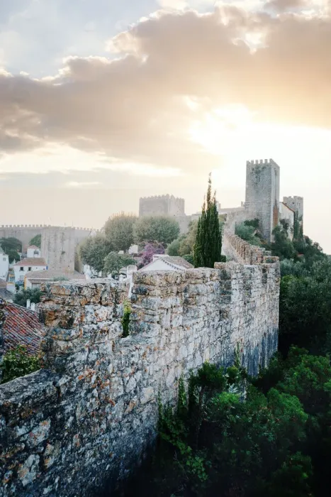 Framed Print : Obidos at dusk, beautiful medieval villages in Portugal Framed Print : Obidos at dusk, beautiful medieval villages in Portugal