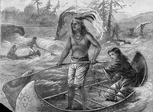 Objiwe Fishing On The Columbia River
