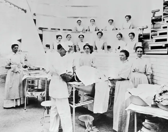 Framed Print : Observing Surgery at St. Luke's Hospital Framed Print : Observing Surgery at St. Luke's Hospital