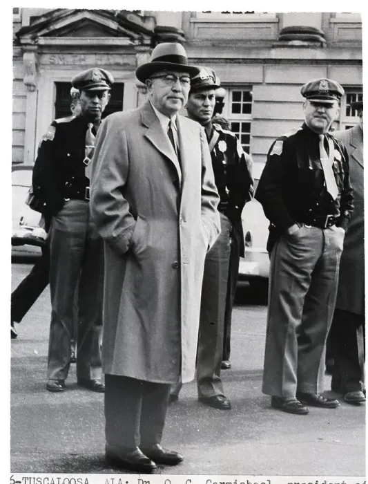 Framed Print : O.C. Carmichael Flanked by Patrolmen Framed Print : O.C. Carmichael Flanked by Patrolmen